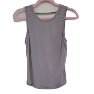 lululemon athletica Light Gray Open Back Tank Top
